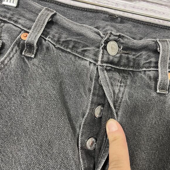 Levi's 501 Original Fit Jeans Women's Size 29x32 (29x31) Button-Fly Raw Hem - Picture 3 of 14
